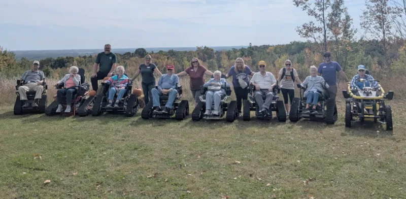 Adaptive hiking this week in Marinette County